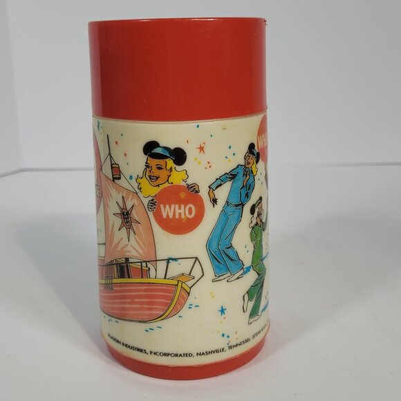 Disney Mickey Mouse Club Vintage Metal Lunchbox With Matching Thermos 1970s - Picture 15 of 16